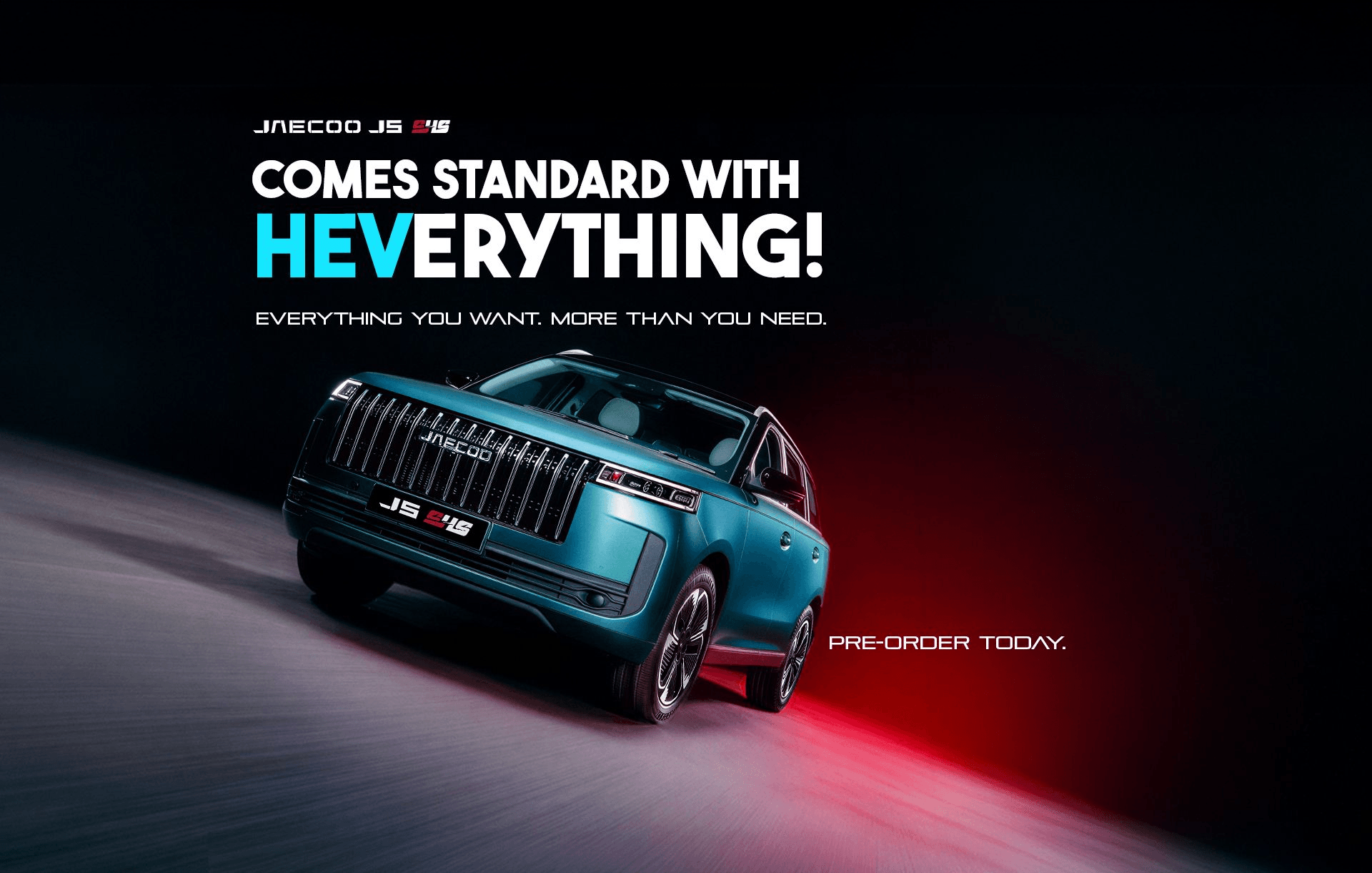 JAECOO J5 — Comes standard with HEVerything